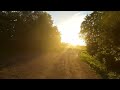 Trail run - Ilene in Tonsberg, Norway - Evening golden hour - Summer scenery for treadmill