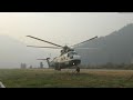 Sikorsky S-61 Helicopter Engine Startup and Takeoff
