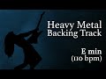 Tought Modern Heavy Metal backing track in E minor