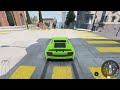 playing beamNG drive with lots of crashes and mods