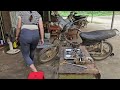 Genius girl: Repairs and restores motorbikes to help people - repair girl