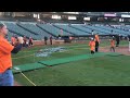 RUNING ON THE O'S FIELD!!