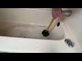 Unclogging Bathtub Drain Without a Snake