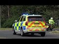 American Secret Service Vehicles Under Police Escort In The United Kingdom | Presidential Motorcade