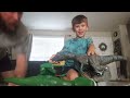 Beckett's and Dad's Dino Fight!!!