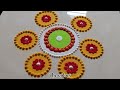 simple rangoli design/easy rangoli designs/kolam design/satisfying video/sandart