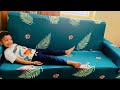 पुराने sofa को bye 👋  । Amazon stretchable sofa cover review  | sofa cover ideas | sofa covers |