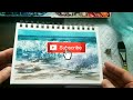 WAVES WATERCOLOR PAINTING/ crashing waves/ Seascape