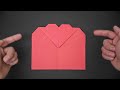 Origami: How to Fold a Heart Envelope with a Single Sheet! - Origami Valentine's Day Love Letter