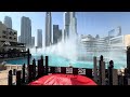 The Dubai Fountain shooters early?