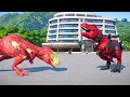 Bộ ba khủng long siêu nhân I REX, T Rex, Batman đại chiến - khung log