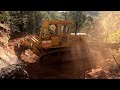 Caterpıllar D7g Dozer Kayalığın İçinde Tesviye Yapar ~ Cat d7g bulldozer leveling in rocks #dozer