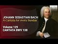 J.S. Bach: Warum betrübst du dich, mein Herz, BWV 138 - The Church Cantatas, Vol. 129