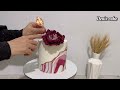 fondant Marble Cake Tutorial | peony gum paste | Cake Decorating Tutorial |girl cake