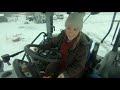 Pushing Snow with a Big New Holland Tractor - First SNOW STORM of the year!