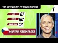 Top 30 Women Tennis Players | Open Era - ATP Tour | WTA