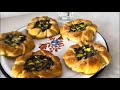 Otlu çiçek poğaça tarifi - мини банички с билки - herb pastry