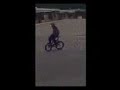 72 years old riding a bike backwards on the handlebars 😁