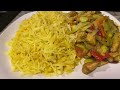 How to Make Delicious Rice W/ Chicken Cabbage and Beans on the side Dinner 😋😋😋