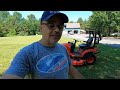 Using My Kubota BX Tractor Mower for the First Time