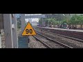 High speed swinging actions | Speedy Long Distance Trains Swinging on banked Rail Curve #railway