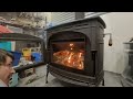 Burning Wood To Save On High Diesel Prices. Blaze King Catalytic Wood Stove Model Ashford AF30.2A