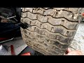 How To Remove A Stuck Riding Mower Or Snowblower Tire Rim / Tire Easily Get The Wheel Off