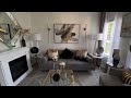 Gold, Black and Grey Living Room Tour