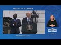 President Biden and the First Lady Greet President Ruto and First Lady Ruto of Kenya