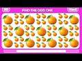 Find the ODD One Out - Fruit Edition 🥝🍓🍒| Easy, Medium, Hard - 30 Ultimate Levels