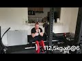 Paused Belt Squat : 112,5kg x6@6