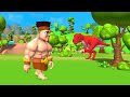 T-Rex Ice Cream Truck: Brachiosaurus & Stegosaurus Fun Adventures | 3D Animated Dinosaur Comedy