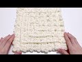 四角形のお花のお座布団を編んでみた Japanese Flower Cushion Crochet