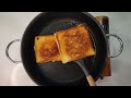 BREAKFAST HAM CHEESE SANDWICH HACK | Crispy One Pan HAM Toast