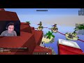Squid Kid gets TRICKSHOTTED in Bedwars and RAGES (very funny)