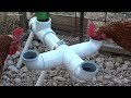 Como hacer un bebedero de PVC para Gallinas y pollos
