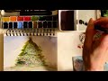 Merry Christmas! A Watercolor Christmas Tree Painting