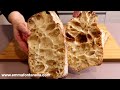 4 Ingredient, NO-Knead Ciabatta Bread Recipe | The EASIEST Way to make Ciabatta