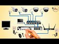 Complete IP Cameras & POE Switch Wiring With NVR | Diagram With Details