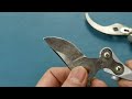 Special way to sharpen pruning shears as sharp as a Razor