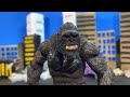 Godzilla vs Kong vs Mecha Godzilla an epic battle stop motion remake 3