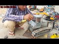 Homemade RC Dozer komatsu D65EX From Steel Part 08