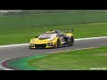 TF Sport's Corvette C8 Z06 GT3.Rs testing at Imola: Start Up, Accelerations & Flat-Plane V8 Sound!