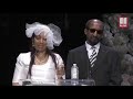 Nipsey Hussle's mom and dad pay tribute to him during memorial service