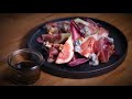 Fig salad / Cooking video without language barrier / Retro film look