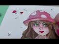 Mushroom Girl Watercolor - Relaxing Paint With Me