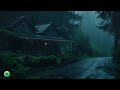 Rain Sounds for Sleeping - Deep Sleep with Powerful Heavy Rain & Thunderstorm on Forest at Night