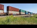 BNSF Intermodal Train (FXE & CSX), Wichita, KS 7/10/24