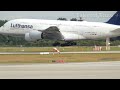 Lufthansa Airbus A380 landing in Munich