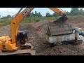 proses penyaringan pasir || excavator JCB